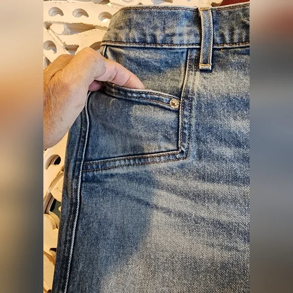 VERONICA BEARD RYLEIGH SLIM STRAIGHT HIGH RISE JEANS WITH YOKE Size 29/8 - Picture 10 of 14